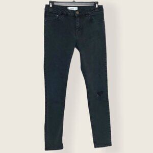 Mango MNG Isa Jeans Skinny Distressed Black Size 4 Women’s Denim Pants